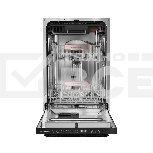 Встраиваемая посудомоечная машина Kuppersberg GHL 4530, High-Tech, 45 см, 11 комплектов, 8 программ, 3 корзины, лифт-механизм, конденсационная сушка, луч на полу, полная защита от протечек, индикатор отсутствия соли и ополаскивателя, отображение времени м