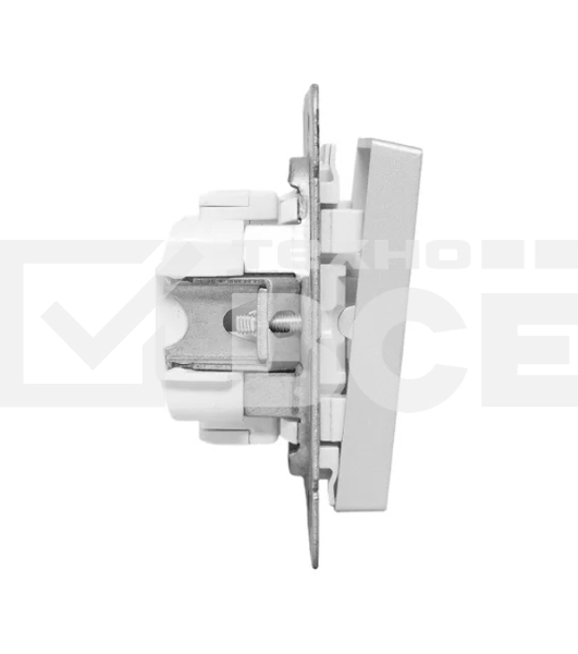 Механизм выключателя EKF UP1-SWA-10 Эпика одноклавишный, алюминий