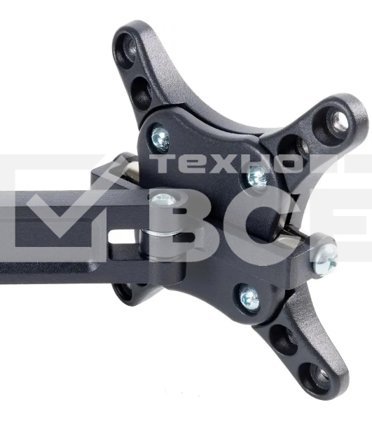 Кронштейн для телевизора Kromax TECHNO-1 темно-серый, 10'-26' макс. 15 кг, настенный, поворот и наклон