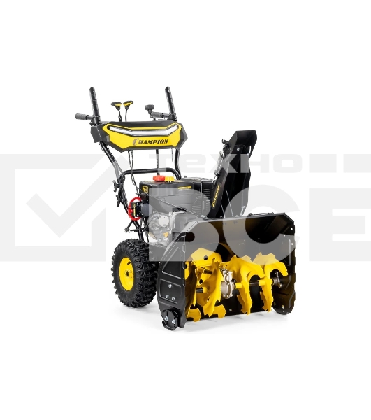 Снегоуборщик Champion ST763E (7лс, 62см, 6F/2R, колеса, 3л, 81кг, эл. стартер, фары, обогрев рук, зимн. двиг.)