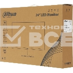 Монитор 23.8' Dahua DHI-LM24-A201Y IPS 1920x1080, 75 Гц, 14 мс, 16:9, 250 кд/м², 1xHDMI, 1xVGA, черный, фото2