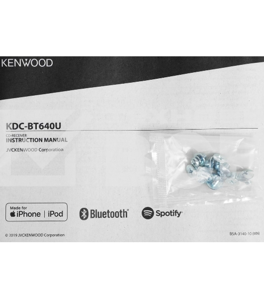 Автомагнитола CD Kenwood KDC-BT640U 1DIN 4x50Вт