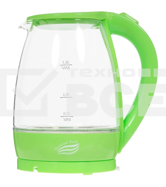 Чайник электрический Великие Реки Дон-1 салатовый