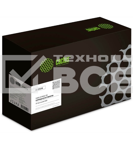 Картридж лазерный Cactus CS-CF321A голубой (16500 стр.) для HP LJ Color M680