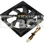 Вентилятор для корпуса ExeGate EX12025S3P черный, 120 мм, 1500 об/мин, 24 дБ, 3 pin, фото2