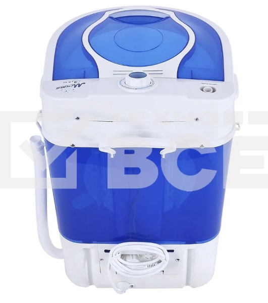 Стиральная машина Мечта WMS S303UT01 бело-синяя, загрузка вертикальная 3кг, 300 об/мин., класс: A+