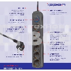 Сетевой фильтр Ippon BK-6-EU-1.8-10-B 1.8м (6 розеток) черный (коробка), фото8