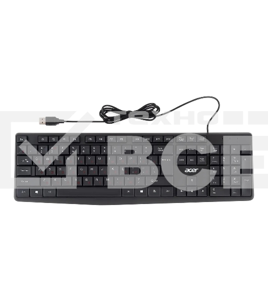 Клавиатура Acer OKW121 (ZL.KBDEE.00B) проводная, USB, черный