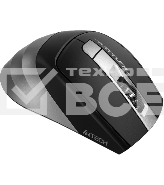 Мышь беспроводная A4Tech Fstyler FB35S серый/черный, 2000 dpi, радиоканал, Bluetooth, USB, кнопки - 5