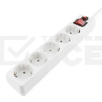 Сетевой фильтр Гарнизон ECL-5-W-1.4, 5р, 10А, 1.4м, ур.защиты 4, белый, пакет, фото10