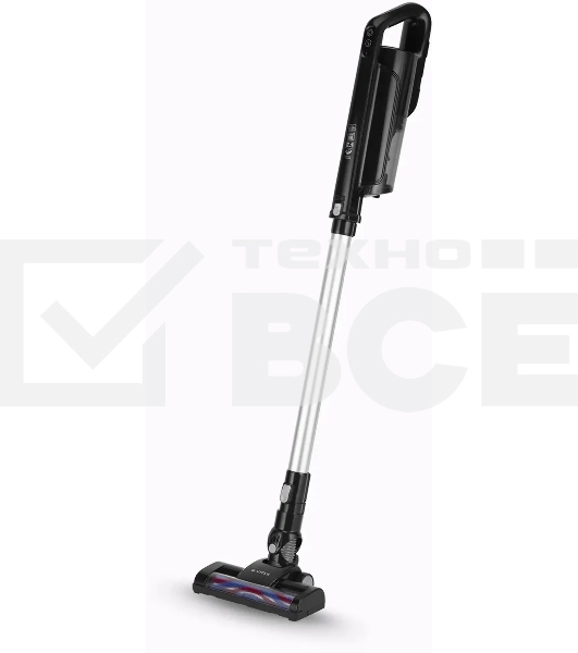 Пылесос вертикальный Vitek Midnight VT-1832 черный/серебристый, питание от аккумулятора, 120 Вт, уборка сухая, пылесборник 0.4 л, работа от АКБ max 35 мин