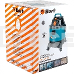 Строительный пылесос Bort BSS-1220-Pro синий, 250/1250 Вт, уборка сухая/влажная, пылесборник контейнер, 20 л, фото3
