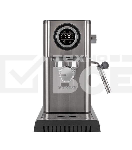 Кофеварка рожковая Endever Costa-1090 стальной, исп. кофе - молотый, 1,2 л, 1400 Вт, 15 бар