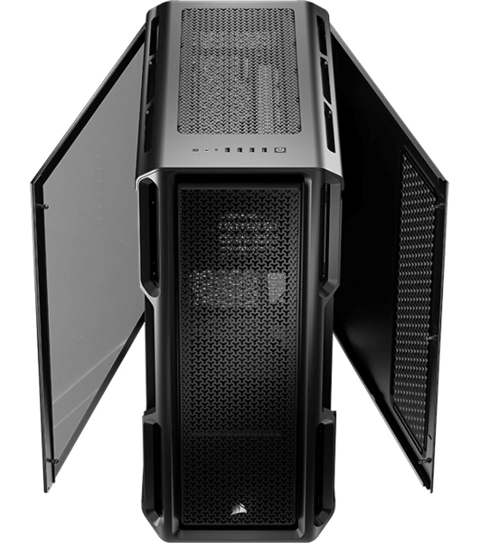 Корпус без блока питания Case Corsair 5000T, Midi-Tower, TG, no fan, 4xUSB-A 3.2, 1xUSB 3.2 Type-C, E-ATX, ATX, mATX, mITX черный