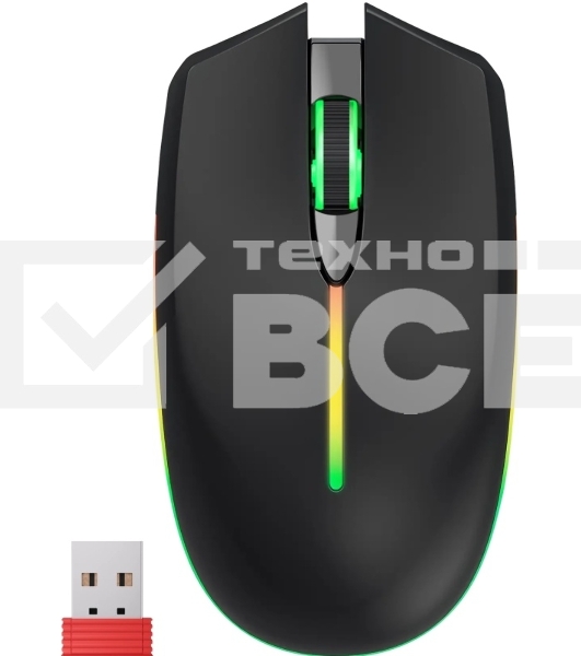 Мышь беспроводная Defender Fusion MM-283 черный, 3200 dpi, радиоканал, Bluetooth, USB, кнопки - 4