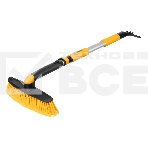 Щетка сметка со скребком Denzel телескоп, поворотная голова, 750-1120 мм, фото 1