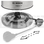 Чайник электрический Bosch TWK3P420 1.7 л, 2400 Вт, черный (корпус: нержавеющая сталь), фото6