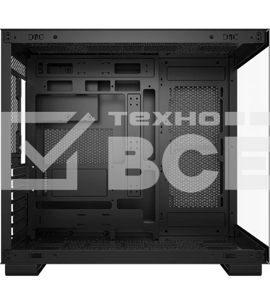 Компьютерный корпус без блока питания PCCOOLER C3 T500 BK, Panoramic Mid Tower, Black, TG, 0.7 SPCC, no fans ATX, mATX, mITX 175/400/200мм 1x2.5', 2x3.5', 6xPCI 1xUSB-C 3.1, 2xUSB-A 3.0 415x295x368mm