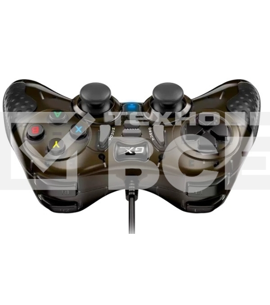 Геймпад проводной Genius GX-19UV/для ПК и PlayStation3, PlayStation4/19 кнопок/2 вибромотора/2 мини-джойстика/кабель1.8м/темно-медный (31610003400)