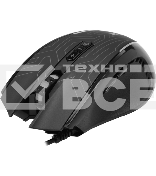 Мышь проводная A4Tech X87 черный, 2400 dpi, USB, кнопки - 8