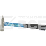 Молоток слесарный Gross 10276 500 г, квадратный боек, фиберглассовая обрезиненная рукоятка, фото 1