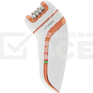 Эпилятор Hyundai H-EP9020 скор.:2 насад.:3 от аккум. белый/бежевый