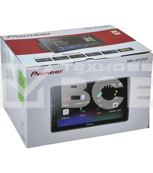 Автомагнитола Pioneer DMH-AF555BT 2DIN 4x50Вт AUX 9' 3