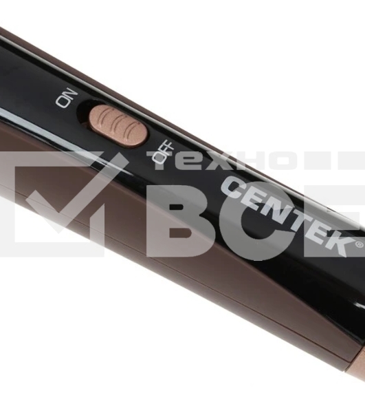 Щипцы для завивки волос Centek CT-2092 черный/коричневый, 9 мм, 200 °C, 1 режим