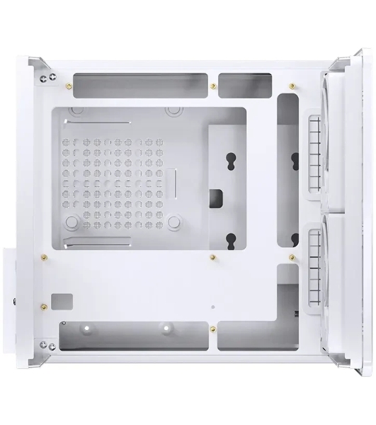 Корпус Jonsbo V12, Micro-Tower, белый, 2 x 120 мм