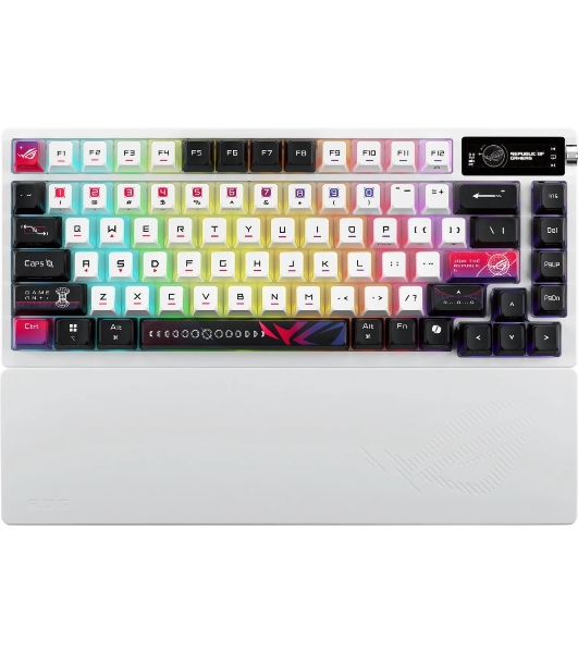 Клавиатура ASUS ROG Azoth X гибридная, USB Type-C, Bluetooth, радиоканал, чёрный