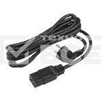 Кабель питания Hyperline PWC-IEC19-SHM-5.0-BK (Shucko+C19) (3x1.5), 5м, фото 1