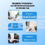 Внешняя звуковая карта Vention USB c регулятором громкости Черная, фото20
