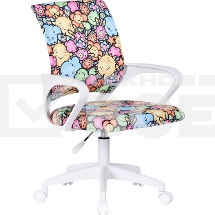 Кресло компьютерное детское Defender Fiesta солнце&цветы, ткань, класс 1