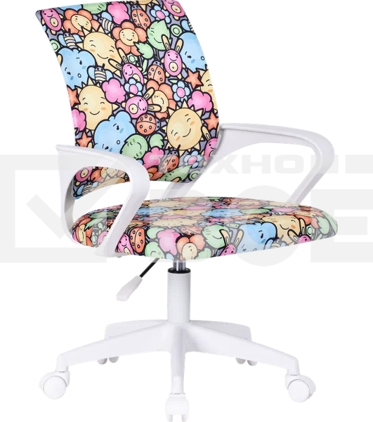 Кресло компьютерное детское Defender Fiesta солнце&цветы, ткань, класс 1