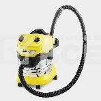 Строительный пылесос Karcher WD 4 S V-20/5/22 (1.628-260.0) желтый, 240/1000 Вт, уборка сухая/сбор воды, пылесборник мешок/контейнер, 20 л, фото6