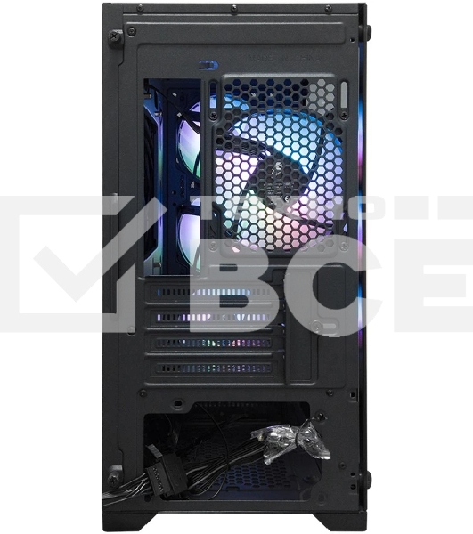 Компьютерный корпус 1STPLAYER TRILOBITE T5 ARGb Black, mATX, 4x120мм ARGb fans