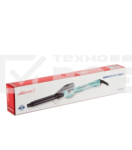 Щипцы для завивки волос Atlanta ATH-6681 синий, 19 мм, 200 °C, 1 режим