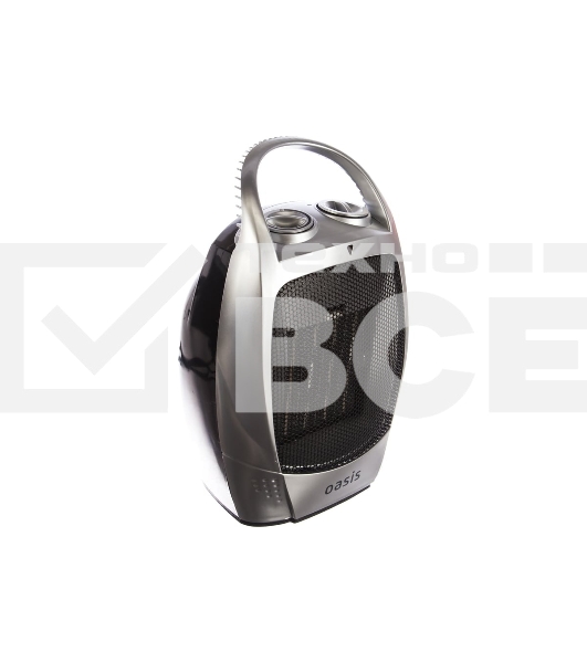 Тепловентилятор Oasis КS-15R 750/1500 Вт., до 15 кв.м., керамический нагревательный элемент, режим холодного обдува, белый
