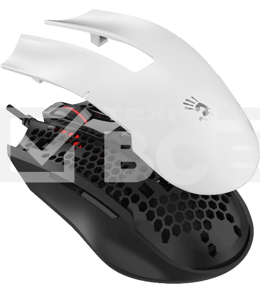 Мышь проводная A4Tech Bloody ES8 белый, 6000 dpi, USB, кнопки - 7