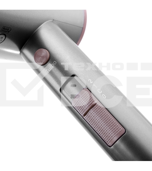 Фен BRAYER BR3022 серый/розовый, 1800 Вт