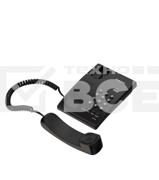 Проводной телефон MAXVI CS-02 черный