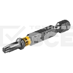 Набор бит Denzel TORX 20х50, сталь S2, шестигранный профиль, 10 шт., фото2