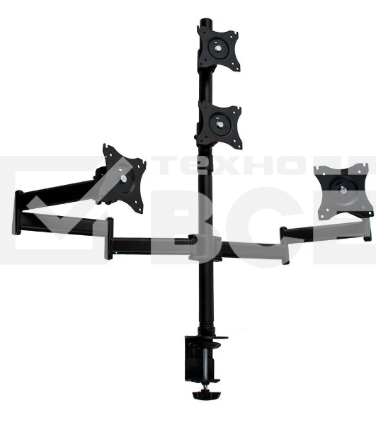 Кронштейн для мониторов Arm Media LCD-T16 черный 15'-27' макс.40кг настольный поворот и наклон верт.перемещ.