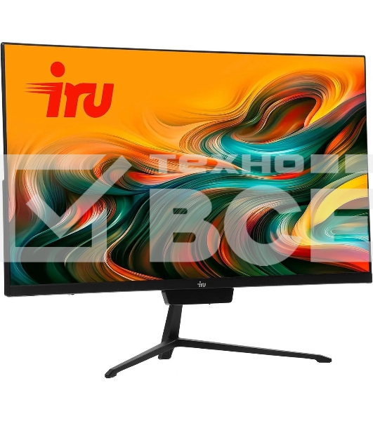 Моноблок IRU P233 23.8' Full HD i3 1220P (3.3) 16Gb SSD 512Gb CR без ОС GbitEth WiFi BT 90W Cam черный 1920x1080