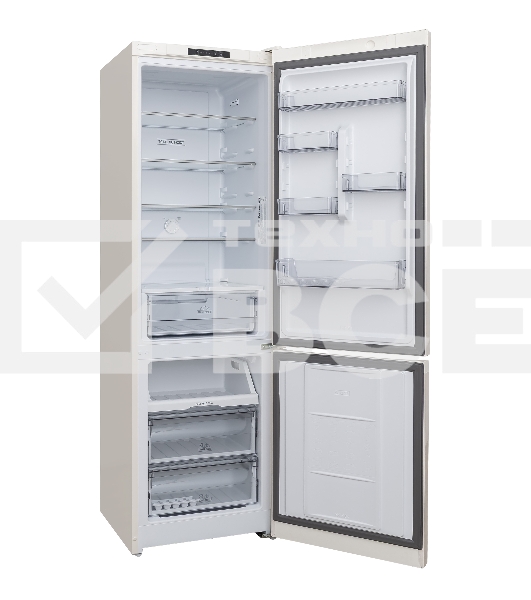 Холодильник Hotpoint HT 5200 C AB мраморный двухкамерный 240/83л морозилка снизу, No Frost