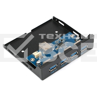 Планка USB 3.0 на переднюю панель 3.5' Gembird, FP3.5-USB3-4A, 4xUSB-A 3.0