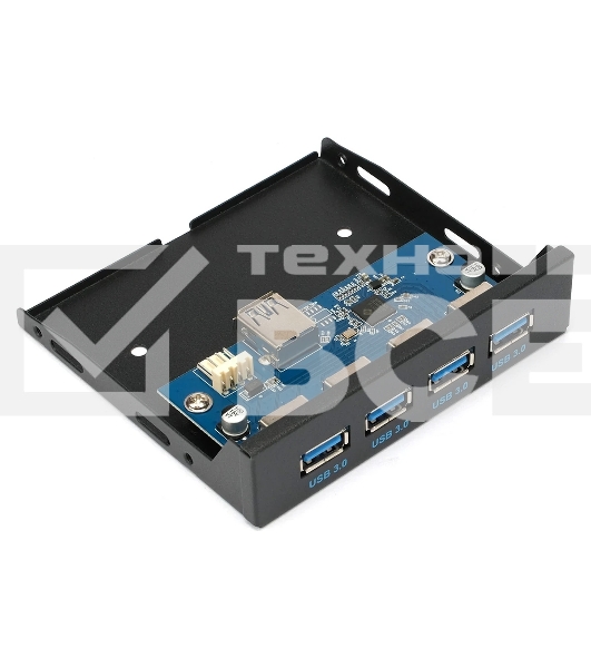 Планка USB 3.0 на переднюю панель 3.5' Gembird, FP3.5-USB3-4A, 4xUSB-A 3.0