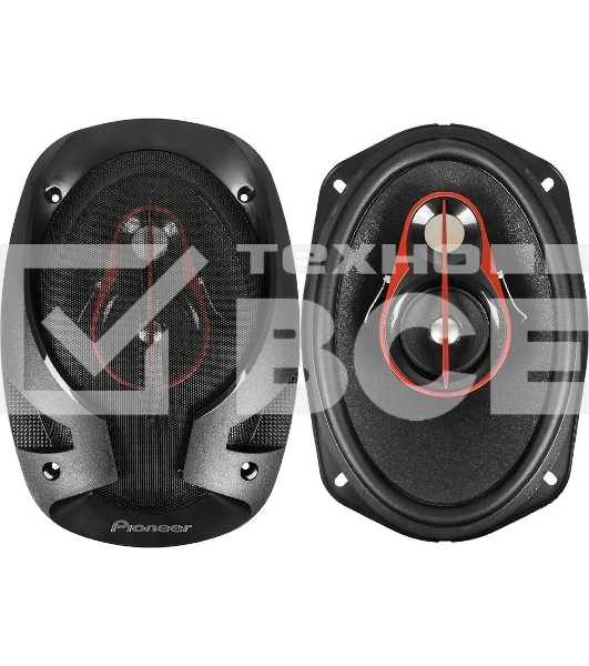 Колонки автомобильные Pioneer TS-R6951S 400Вт 4Ом 15x23см (6x9дюйм) (ком.:2кол.) коаксиальные трехполосные