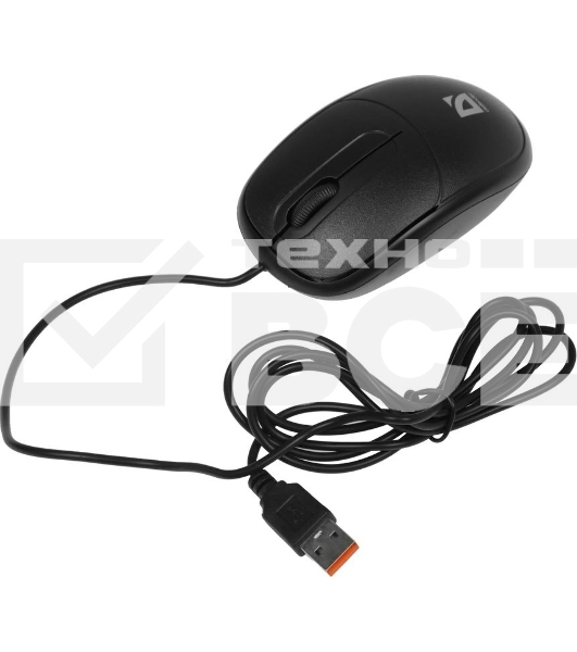 Мышь проводная Defender Datum MS-980 черный, 1000 dpi, USB, кнопки - 3