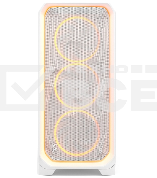 Корпус Fractal Design Meshify 3 XL White Ambience Pro RGB TG Clear Tint, Midi-Tower, белый, 3 x 140 мм